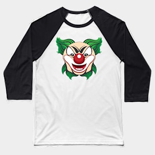 Clown Face Baseball T-Shirt